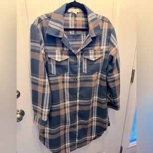 Happily Grey Plaid Shacket